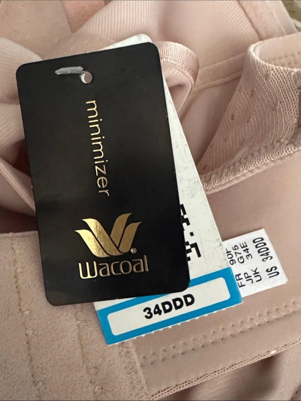 Wacoal Back Appeal Minimizer Bra STYLE 857303 34DDD (34F) NWT - Picture 7 of 7